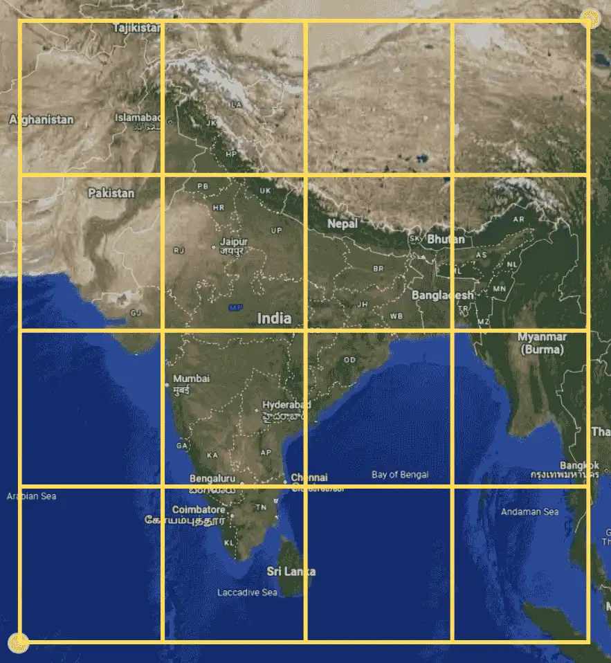 digipin bounding on map