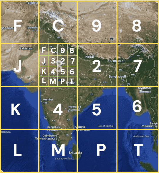 digipin bounding on map